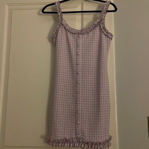 Forever 21 pastel purple plaid dress